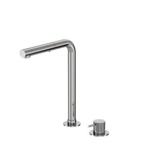 Kitchen New Zealand: PLUMBLINE BUDDY PRO X 2 HOLE KITCHEN MIXER STRAIGHT SPOUT WITH PULL OUT SPRAY