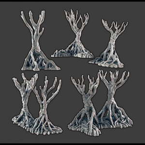 Products: Gnarled Tree Bundle - Battle Kiwi Tabletop Wargaming Terrain and Accessories