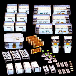 Alpha City Full Table Bundle - Battle Kiwi Tabletop Wargaming Terrain and Accessories