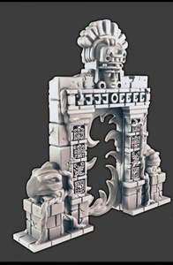 Products: Jungle Temple Ruins Portal Pack - Battle Kiwi Tabletop Wargaming Terrain and Accessories