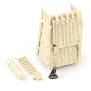 Products: Saxonia – Siege Tower Kit - Battle Kiwi Tabletop Wargaming Terrain and Accessories
