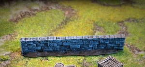Products: Saxonia – Stone Walls 4 Pack - Battle Kiwi Tabletop Wargaming Terrain and Accessories