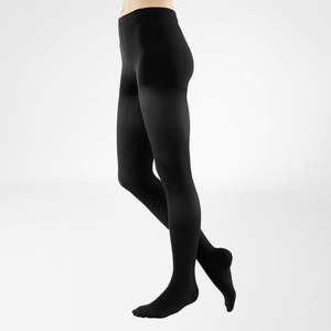 Medical Leg Supports: VenoTrain Soft Compression Stockings, Pantyhose, Class 1, Closed Toe, Black