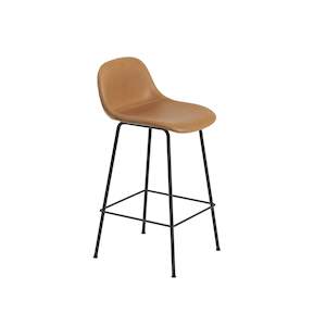 Muuto: Fiber Bar Stool w.back Tube base 75cm