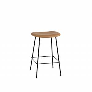 Fiber Counter Stool Tube base 65cm - Leather