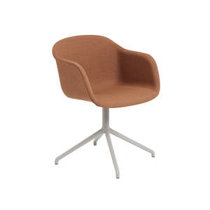 Fiber Chair: Fiber Armchair Swivel Base - Fabric