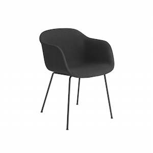 Muuto Fiber Armchair: Fiber Armchair Tube Base - Fabric