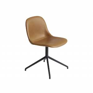 Fiber Side Chair Swivel Base - Leather
