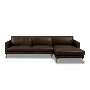 Sofas: Linear L-Shape Sofa - Leather