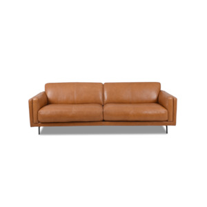 Sofas: Fraser Straight Sofa - Leather