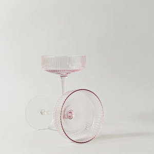 Homeware: Ribbed Cocktail Glasses - Set of 4