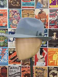 Hat: Wool Felt Indiana Jones, Size M, Colour 127Grey