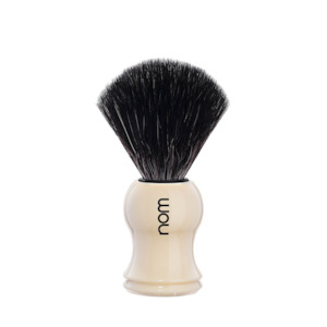 Shaving: nom GUSTAV 21 CR Ivory Shaving Brush, Black Fibre Synthetic