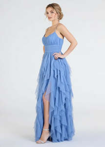 Freda School Ball Evening Dress with Slit