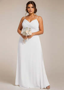 Wedding Gowns Under 500: Rosemary Wedding Dress with Cowl Back Express NZ Wide