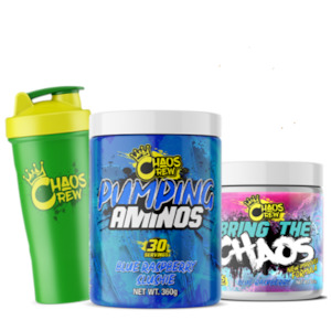 CHAOS CREW BRING THE CHAOS PRE-WORKOUT + CHAOS CREW PUMPING AMINOS + CHAOS CREW &hellip;