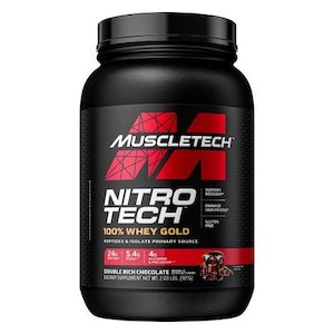 Whey Protein: MUSCLETECH NITRO-TECH 100% WHEY GOLD 2LB