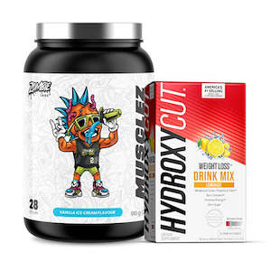 ZOMBIE LABS MUSCLEZ BIO-ENHANCED WHEY PROTEIN 2LB + FREE HYDROXYCUT DRINK MIX LE&hellip;