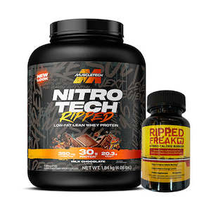 MUSCLETECH NITRO-TECH RIPPED 4LB NEW + PHARMAFREAK RIPPED FREAK 60 CAPS