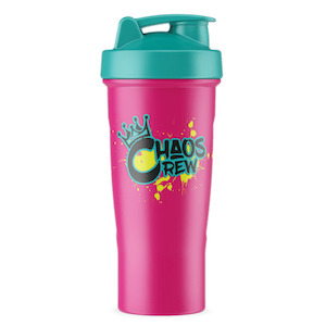 Shakers: CHAOS CREW PINK/GREEN SHAKER 600ML
