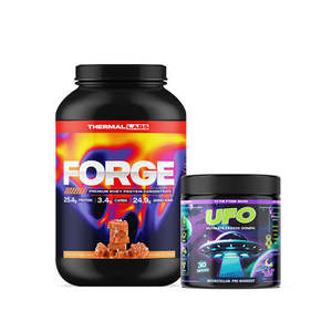 THERMAL LABS FORGE WHEY PROTEIN 5LB + UFO ULTIMATE FCKIN OOMPH PRE-WORKOUT - 30 SERVES