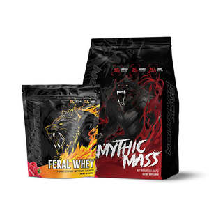 PACK NUTRITION MYTHIC MASS 2LB + PACK NUTRITION FERAL WHEY PROTEIN 1LB - RASPBERRY