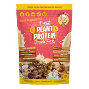 Protein Powder: MACRO MIKE PEANUT PROTEIN SAMPLE PACK 8x40G SACHETS