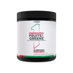 Digestion Probiotics: RULE 1 ENERGIZED FRUITS AND GREENS 25 SERVES - MIXED BERRY
