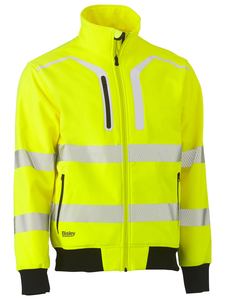 Taped Hi Vis Soft Shell Bomber Jacket