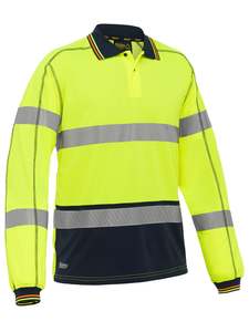 Taped Hi Vis Polyester Mesh Polo