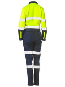 Overalls: Women's Taped Hi Vis Cotton Drill Coverall