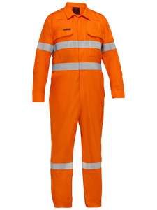 Overalls: Apex 160/185 Taped Hi Vis FR Zip Front Coverall