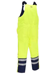 Overalls: Taped Hi Vis Freezer Bib & Brace Coverall