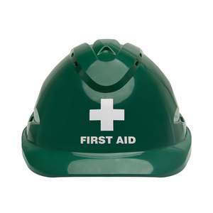 V9 Hard Hat complete with First Aid Logo