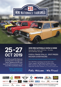 Products: 2019 Mini Nationals event over Labour Weekend