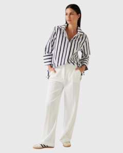 Tops: Mark Shirt Navy Stripe