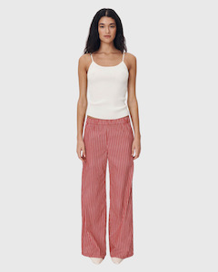 Rowie: Rocco Stripe Pants Cherry Red