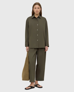 Marigold Poplin Shirt Moss