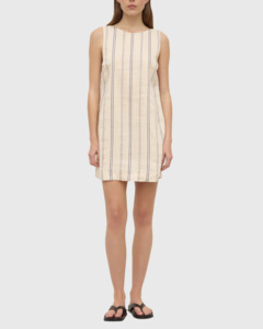 Assembly Label: Ulani Stripe Mini Dress Cream/Blue