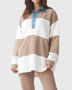 The Marco Polo Mushroom/Bone Stripe