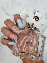 Ready To Ship: Oopsy Daisy Blue Oval - Ready To Ship