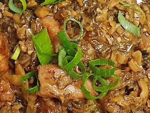 Fermented Vege with Pork Spare Ribs on Rice BBQ Noodles House