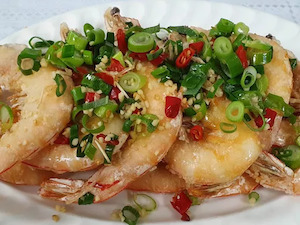 King Prawn with Chilli & Pepper( 12) BBQ Noodles House