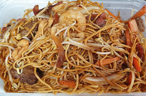 Combination Stir Fried Egg Noodles( 100) BBQ Noodles House