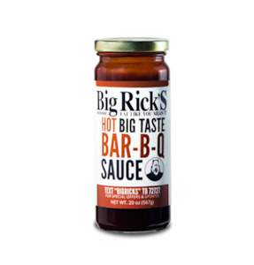 Big Ricks: Big Rick's Hot Bar-B-Q Sauce 20oz