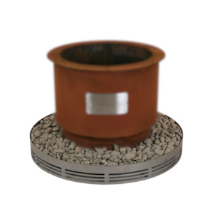 Smokelis: SMOKELIS KINDLE 500 FIREPIT STAINLESS EMBER SHIELD SKSE
