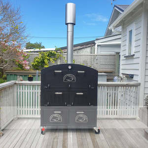 Pizza: Kiwi Outdoor Oven Warming Drawer Cabinet (Moveable) suits Large Oven
