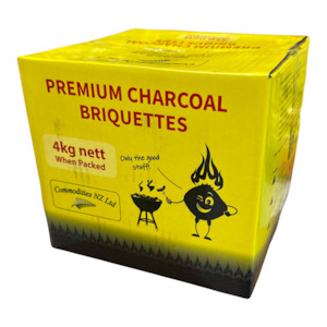 Charcoal Wood: Commodities NZ Premium Charcoal Briquettes 4kg