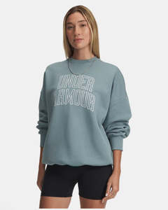 Clothing: UA Womens Rival Fleece Varsity Crew (323)