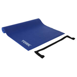 Fitness: York PVC Yoga Mat 3mm Blue